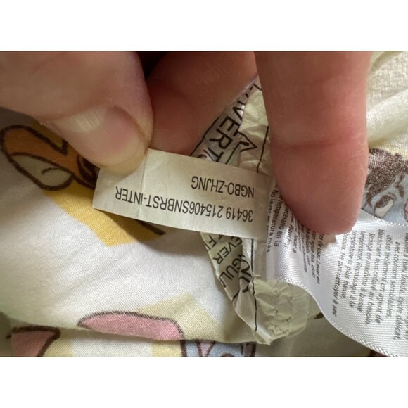 Disney Baby Winnie The Pooh and Friends Infant Crib Sheet 100% Cotton Made In Ch - Picture 4 of 6
